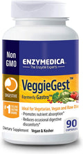 Enzymedica VeggieGest Digestive Enzymes for Vegan Diets - Fast Relief