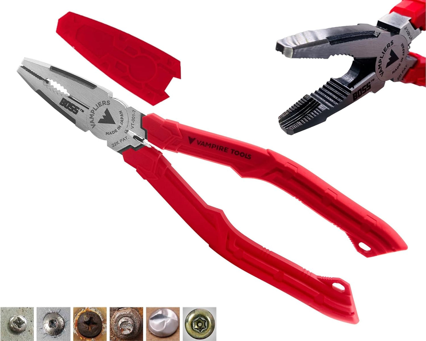 VAMPLIERS 7 Inch Stripped Screw Extractor Pliers for Professionals