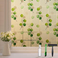 DKTIE Eucalyptus Stained Glass Window Film - Two-Way Privacy and Light