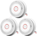 Ecoey Hardwired Smoke and Carbon Monoxide Detector 3-Pack - Dual