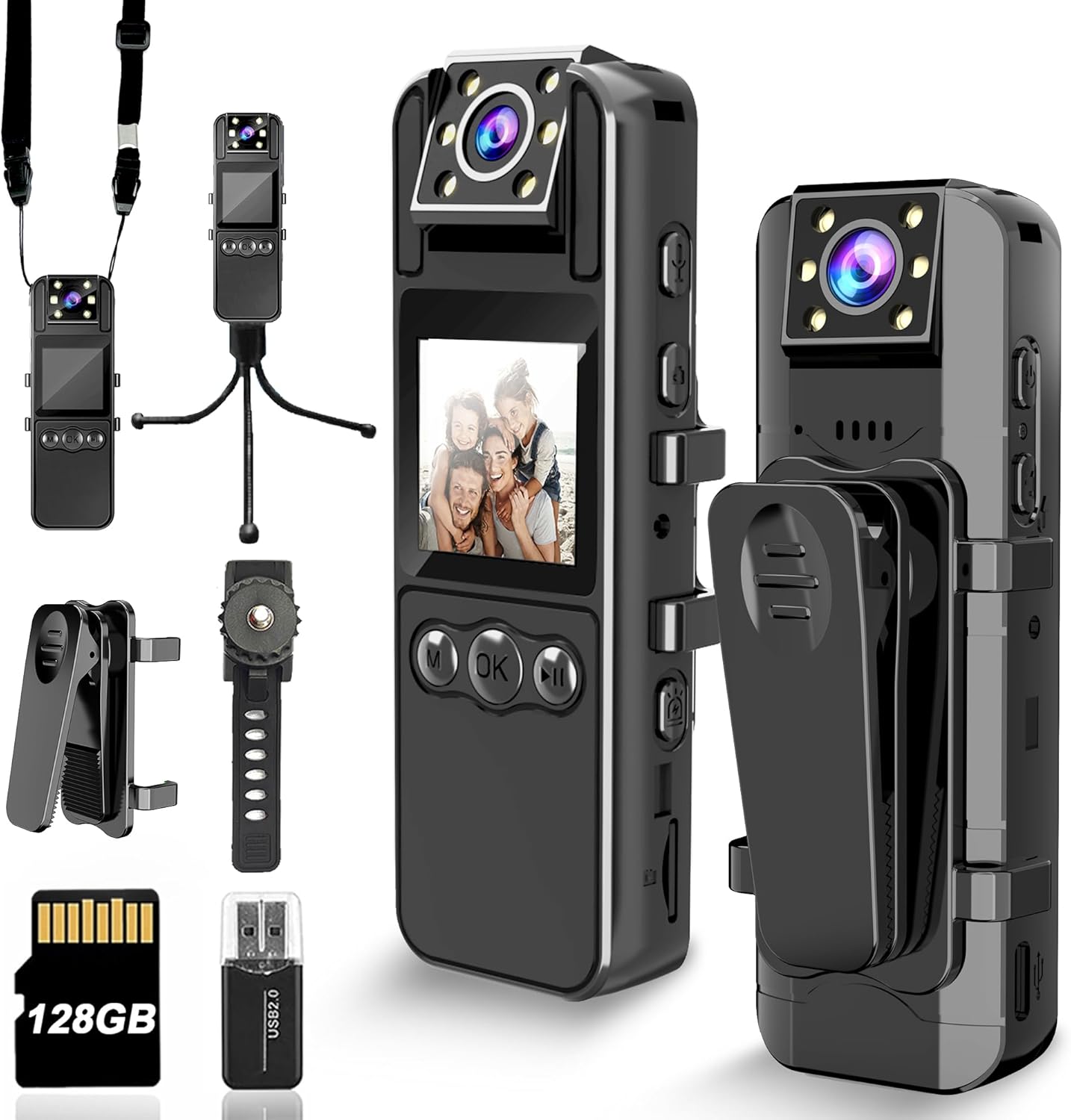 HD 1080P Body Camera with Night Vision