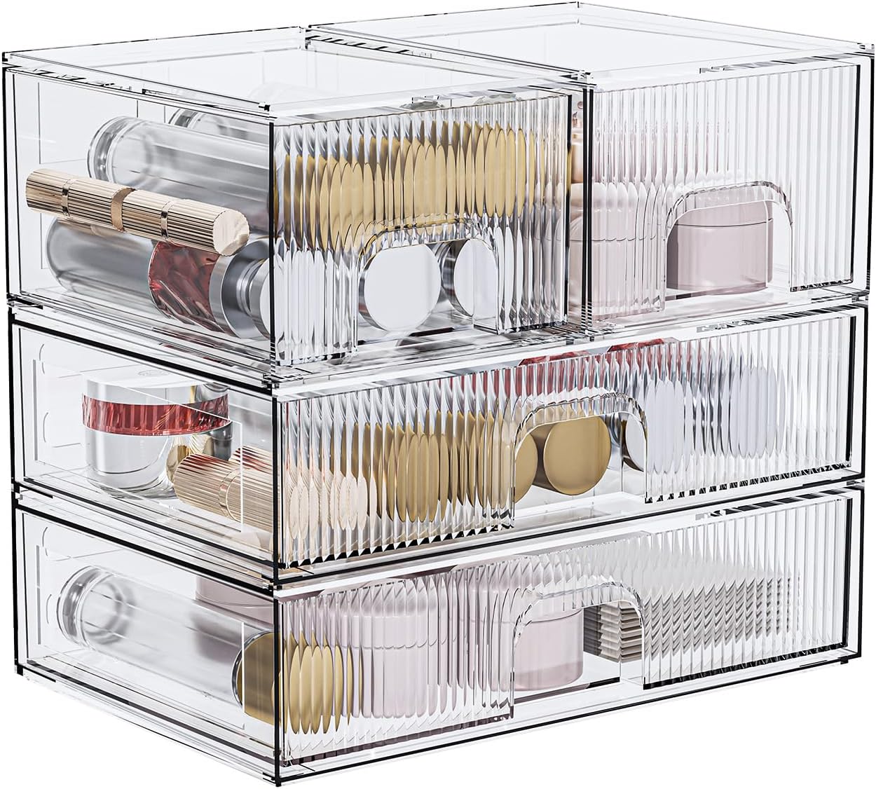 ZHIAI Stackable Storage Box Set for Home Organization Needs