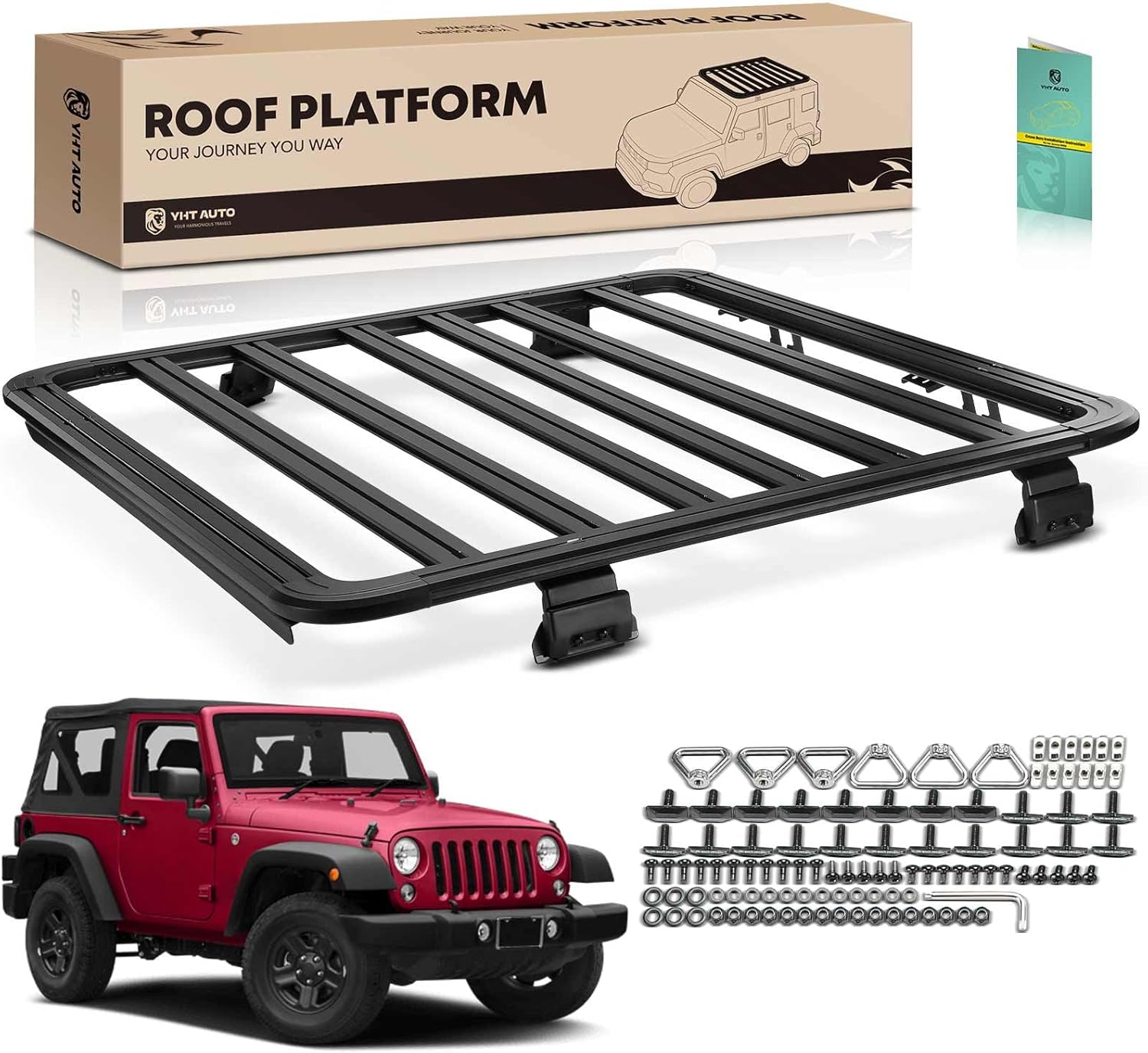 Rooftop Adventure Made Easy: YHTAUTO Jeep Cargo Carrier