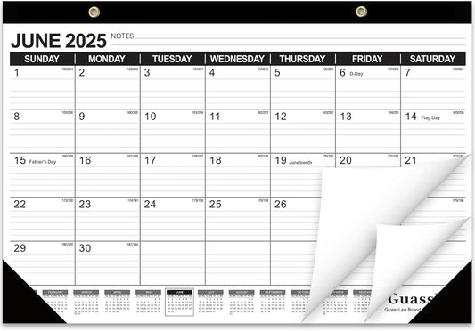 GuassLee Academic Desk Calendar 2025-2026 - Stay Organized in Style!