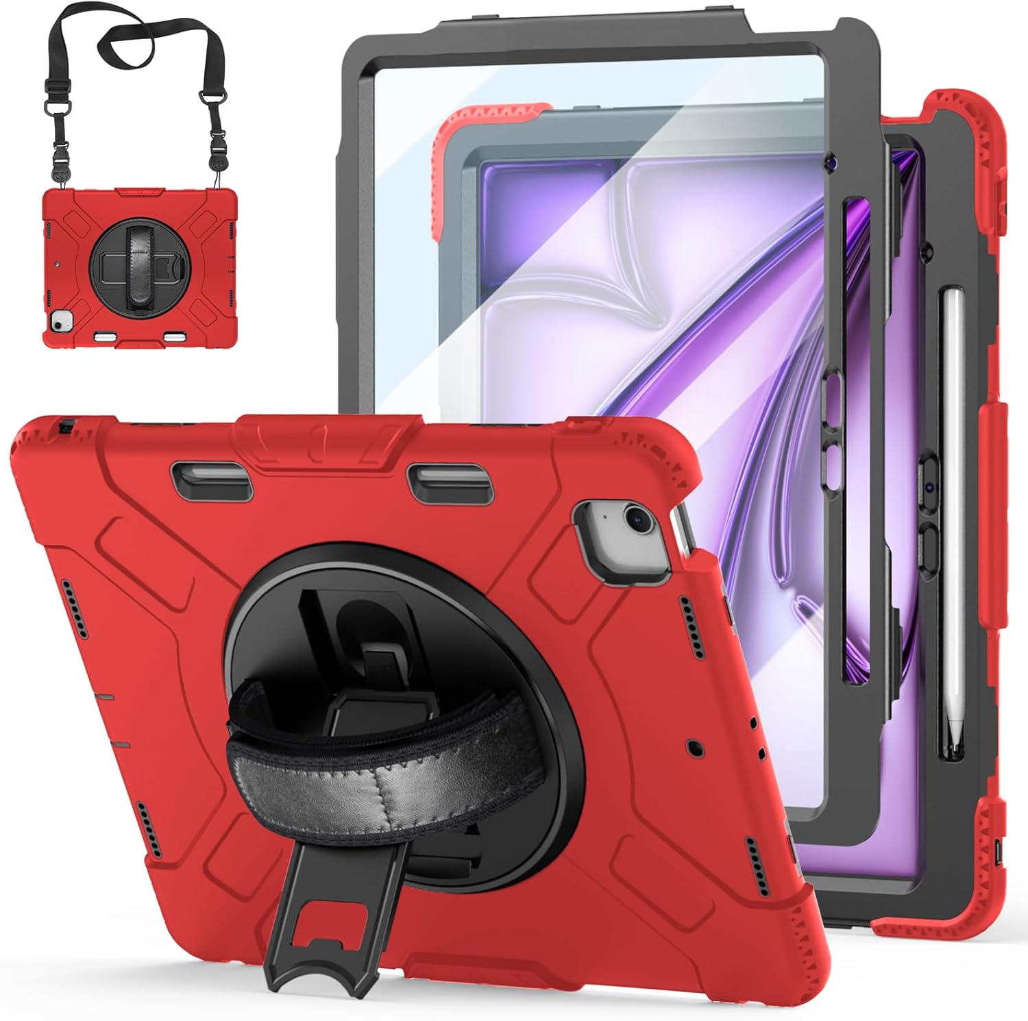 Silicone Shockproof Case for iPad Air 13 Inch with Stand