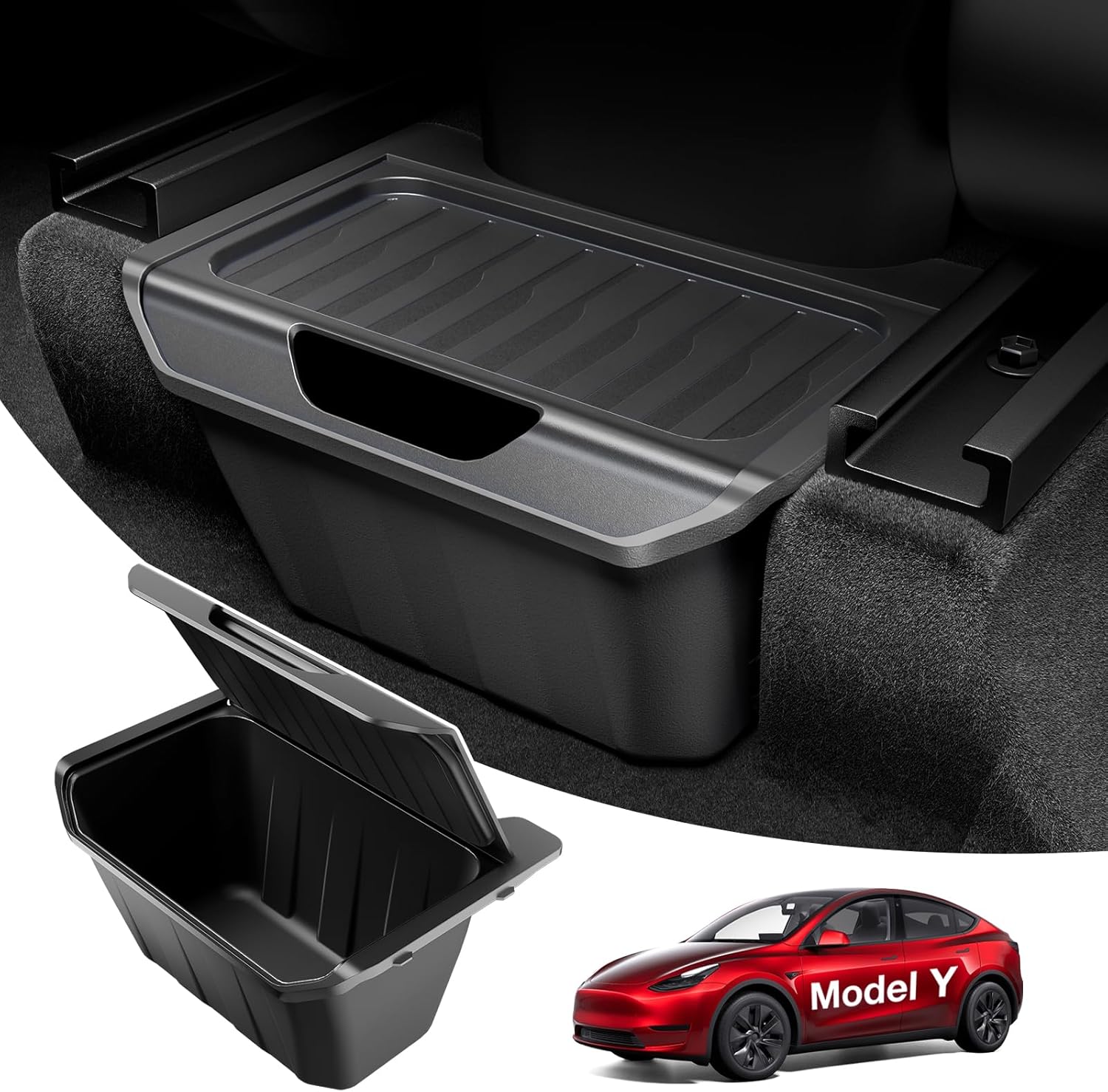 Wigoo Upgrade Tesla Model Y Rear Center Console Organizer Storage