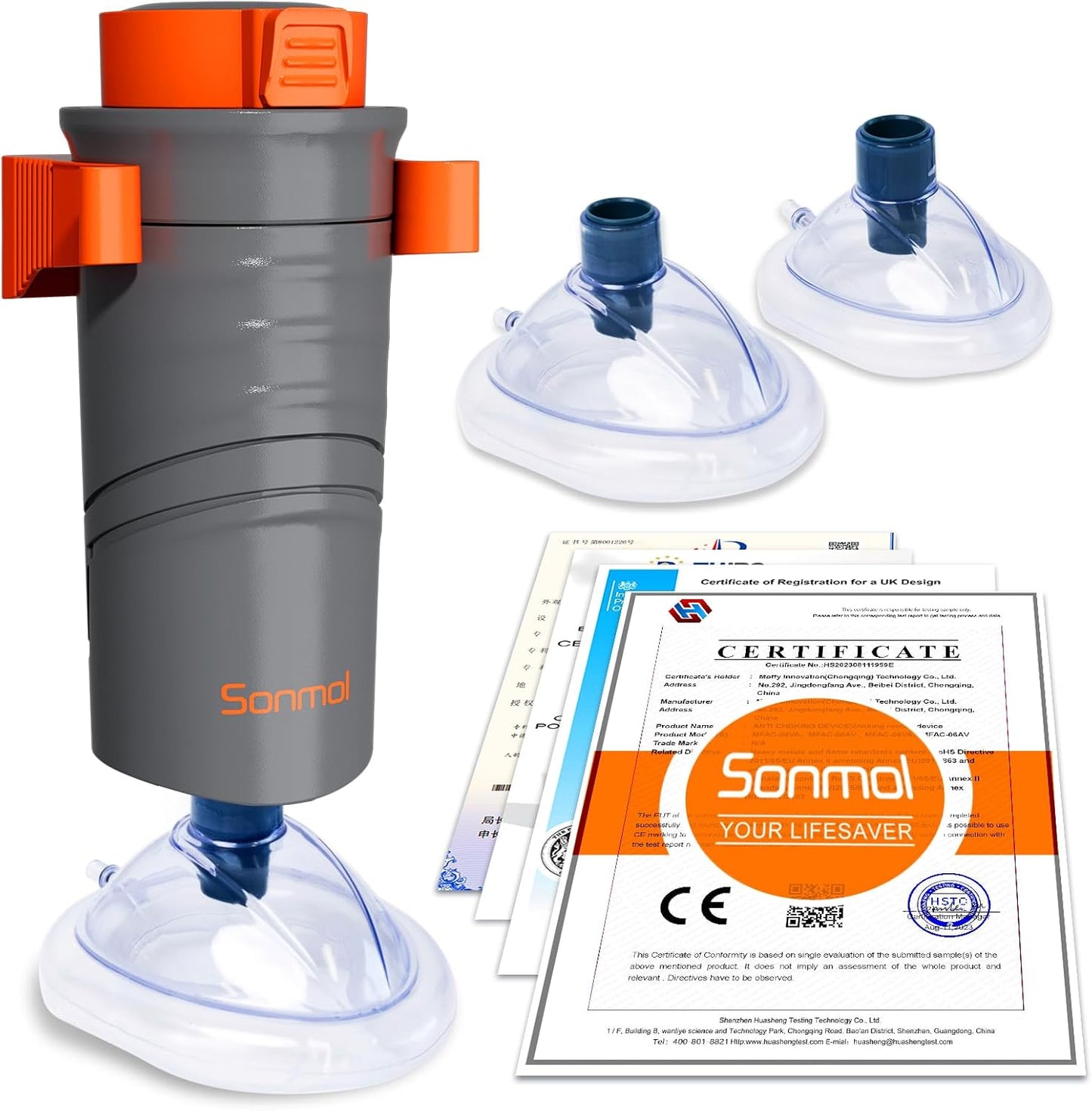 Automatic Choking Rescue Device for Kids and Adults with Masks