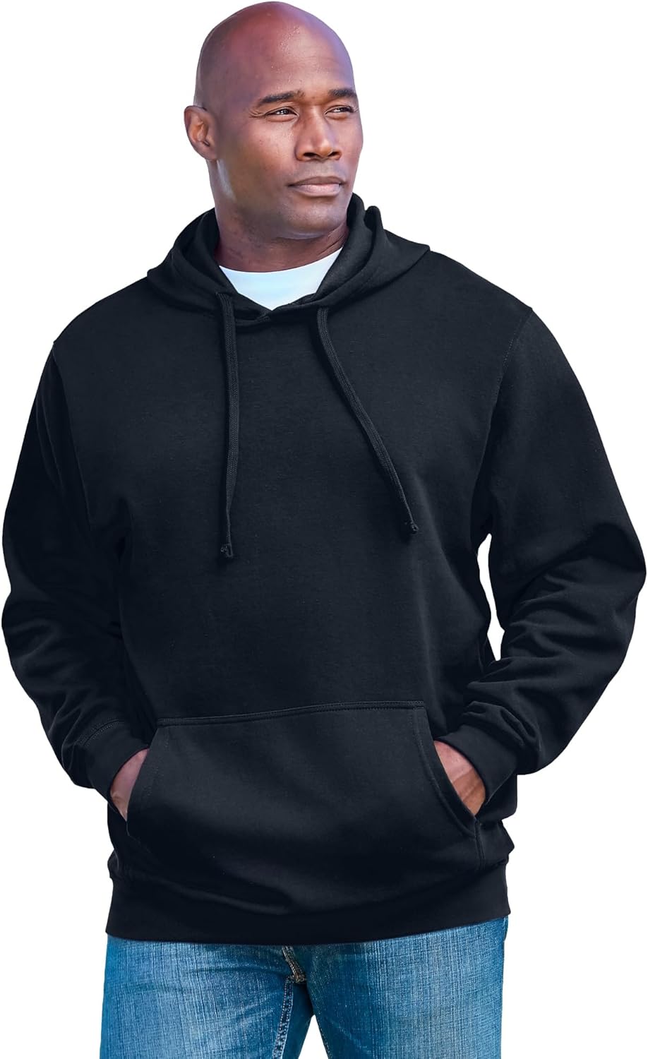 KingSize Men's Big & Tall Fleece Pullover Hoodie for Comfort