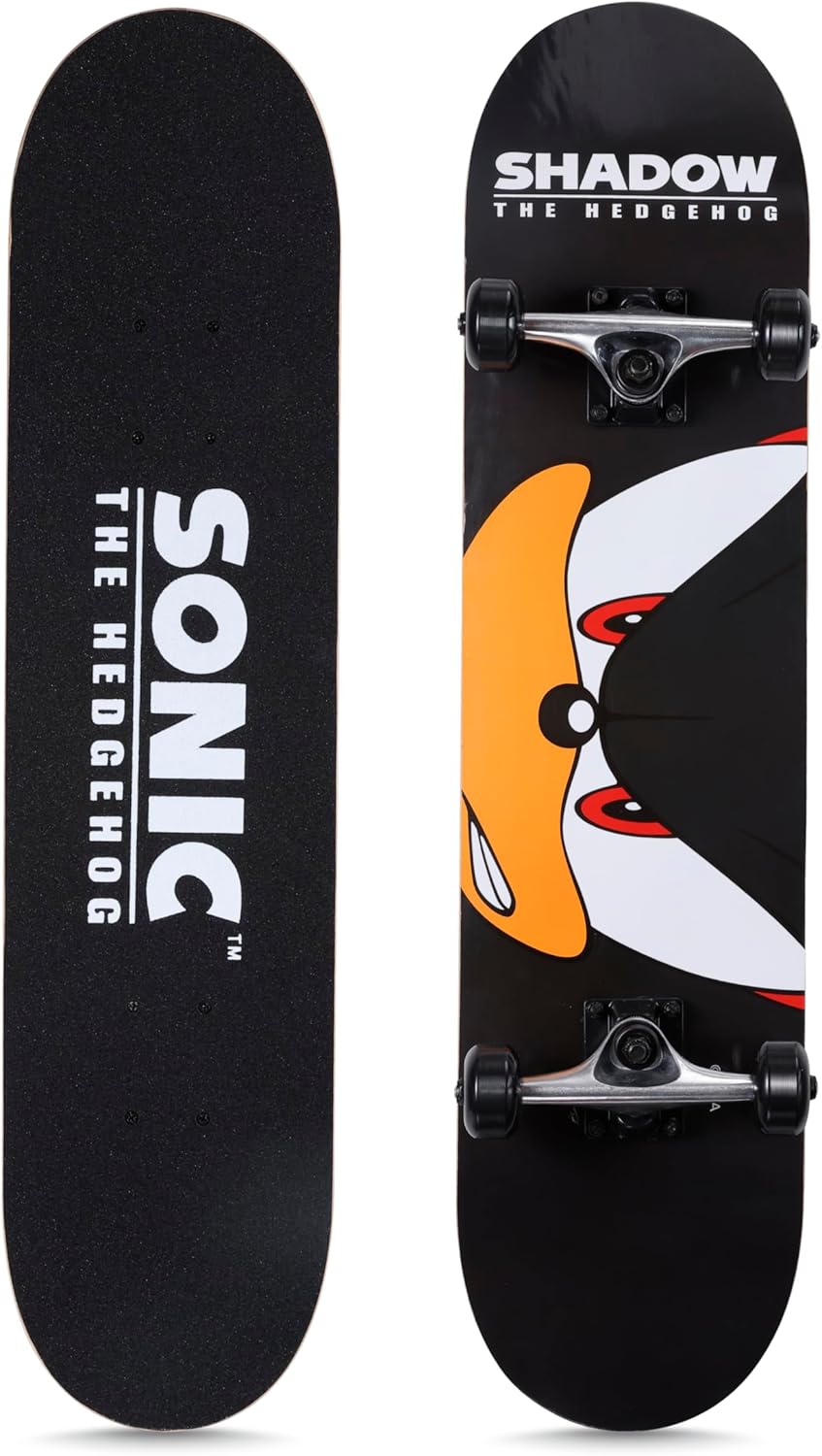 Sonic Character Skateboards - Durable Cruiser with Smooth Wheels
