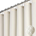 Extra Wide Waffle Shower Curtain 108x72 in - Heavyweight Spa Feel