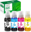 Compatible Sublimation Ink for Ecotank Printers - 4 Pack High Capacity