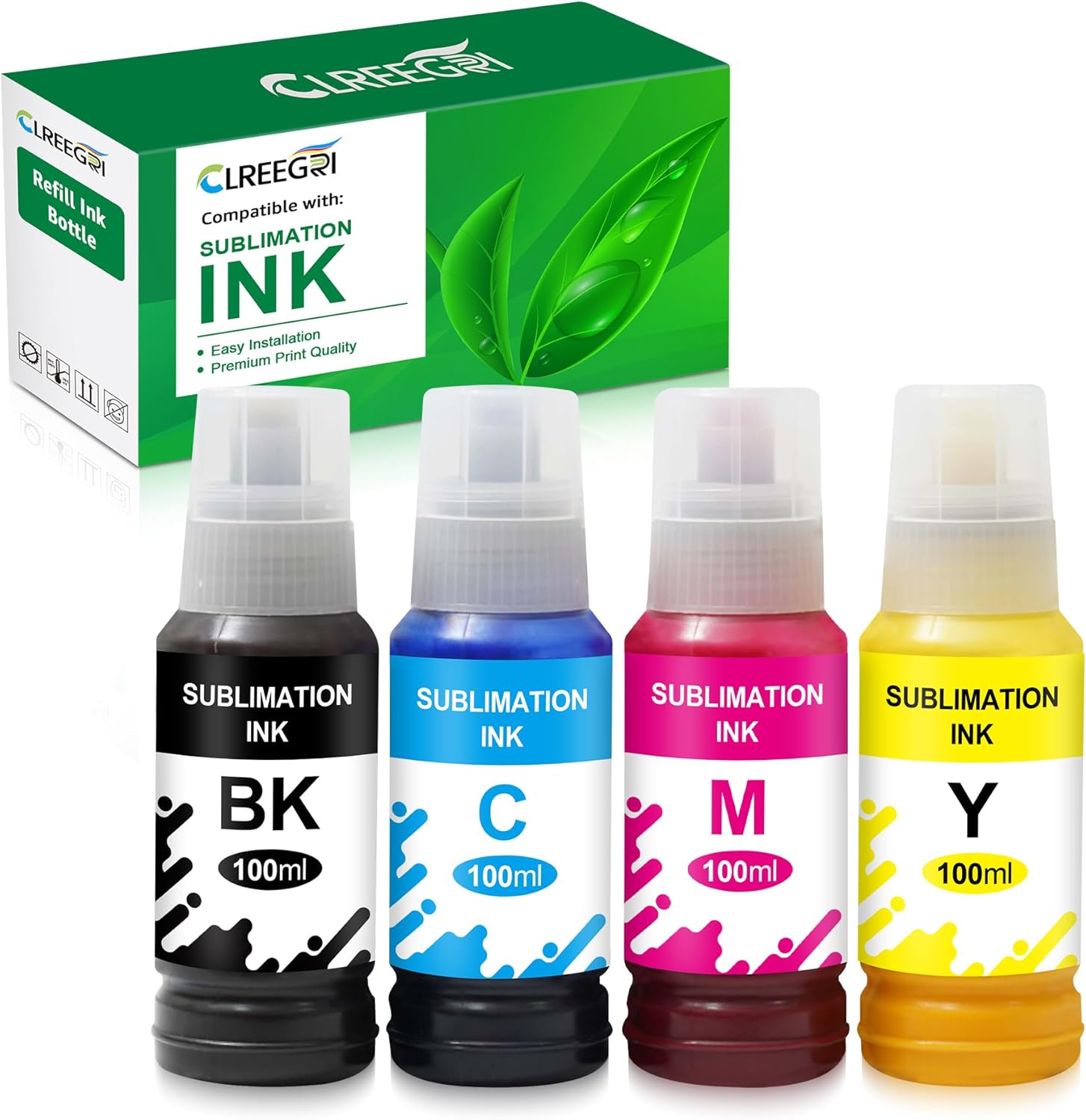 Vibrant Sublimation Ink Set - 4 Pack