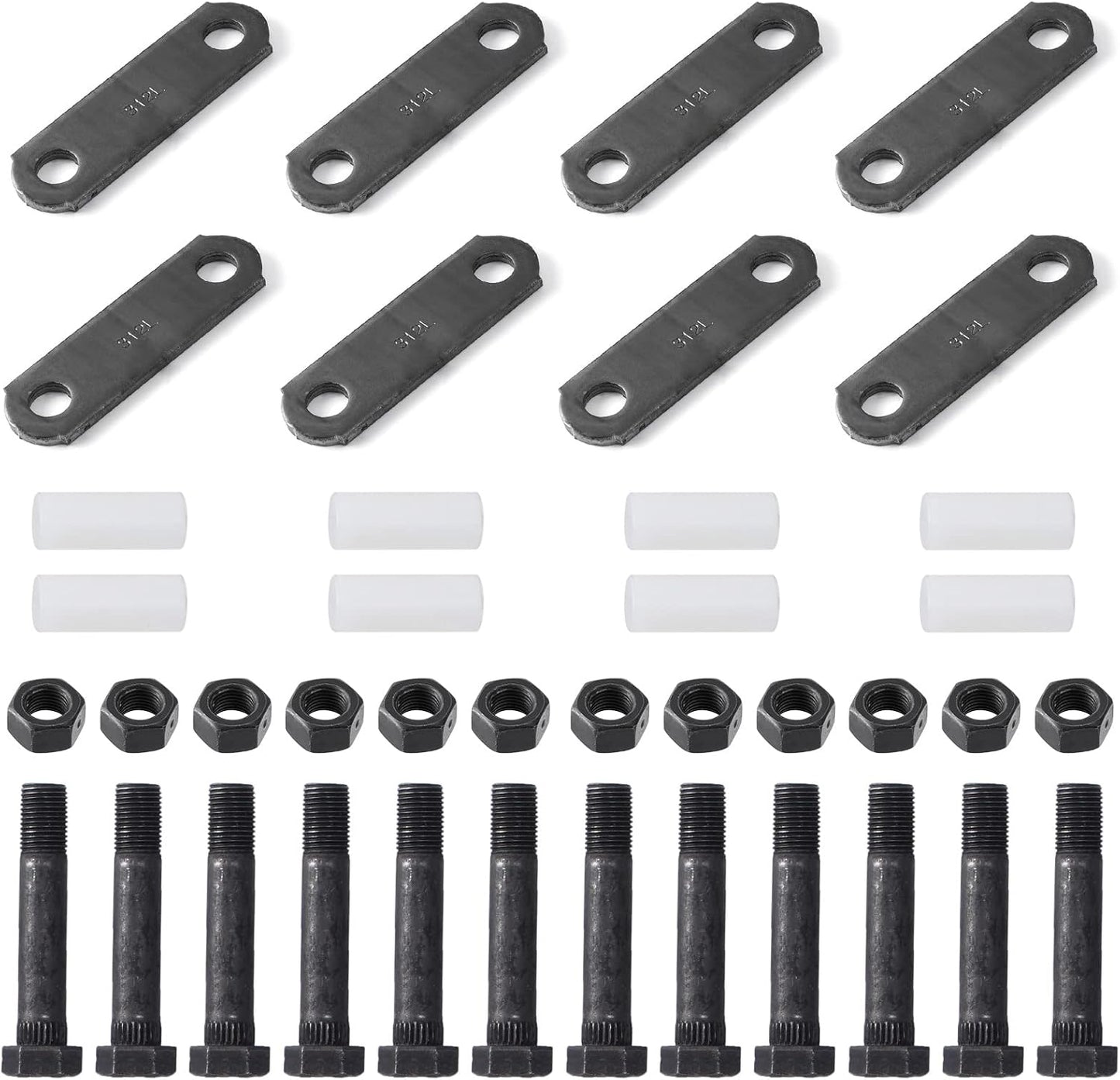 2 Pack Trailer Shackle Kit for Tandem Axle Suspension Systems