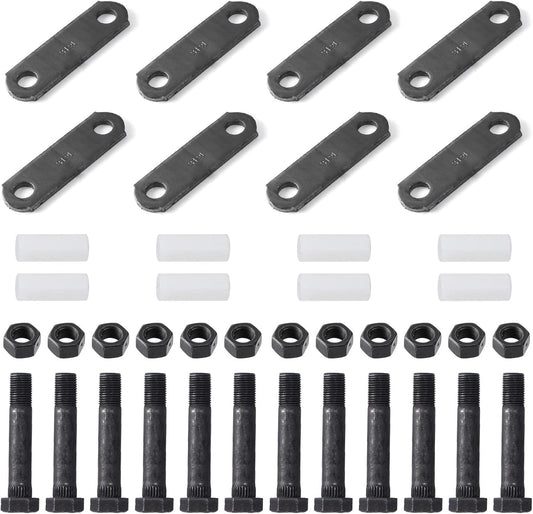 2 Pack Trailer Shackle Kit for Tandem Axle Suspension Systems