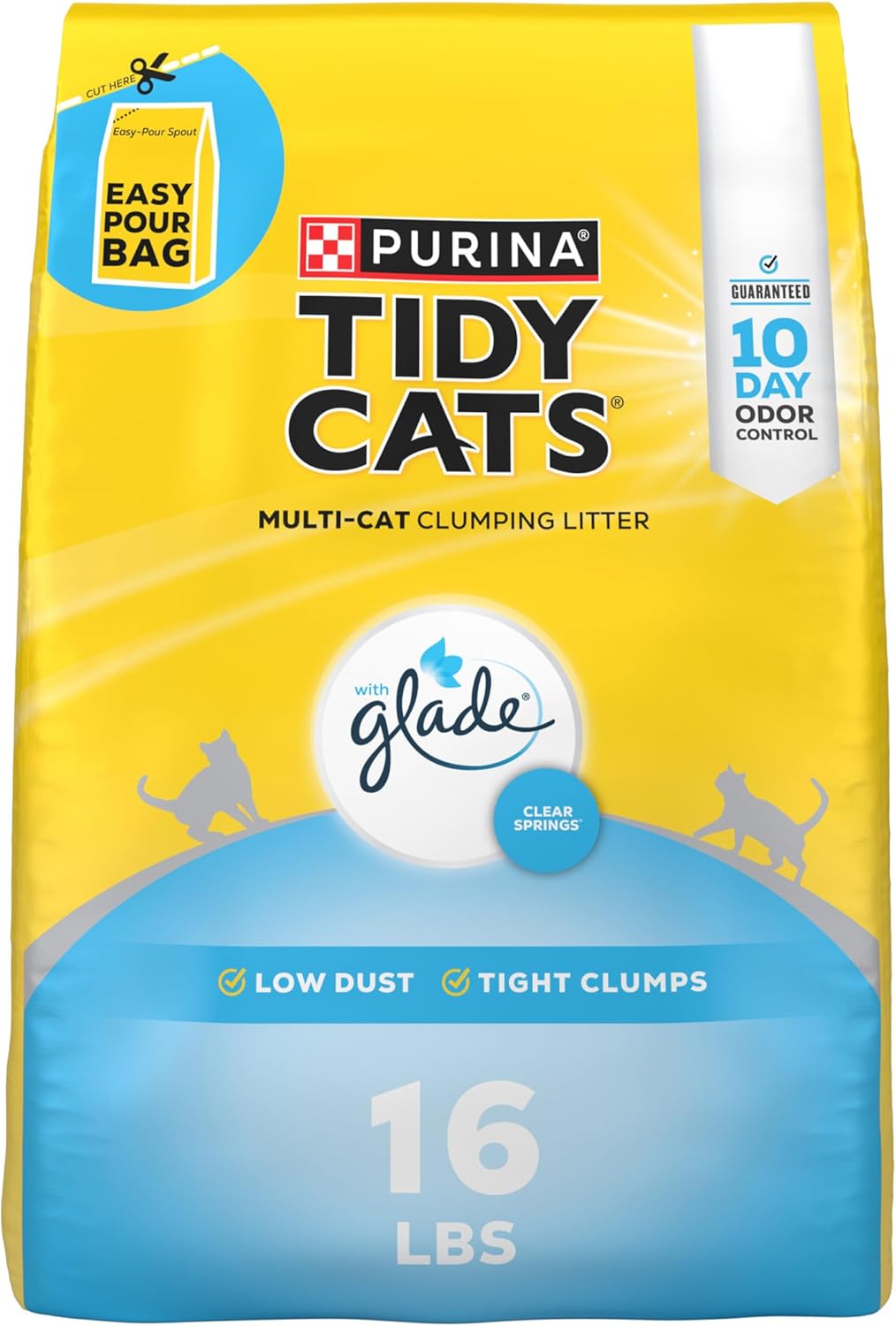 Purina Tidy Cats Glade Clear Springs Multi-Cat Litter - 16lbs