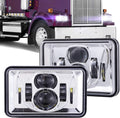 4x6 Inch LED Headlights - Bright 60W High/Low Beam