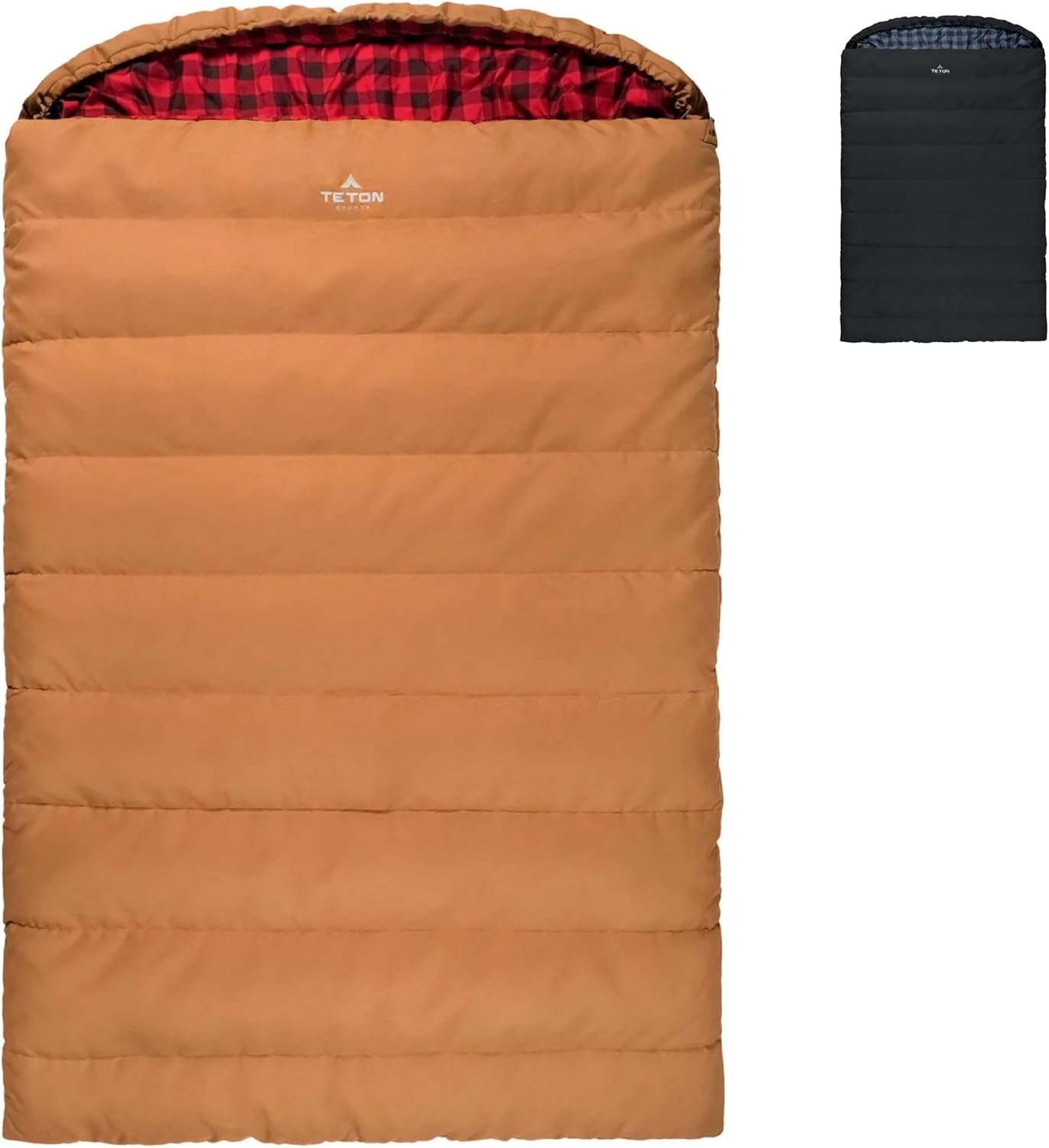 Teton Mammoth Queen Size Double Sleeping Bag for Family Camping