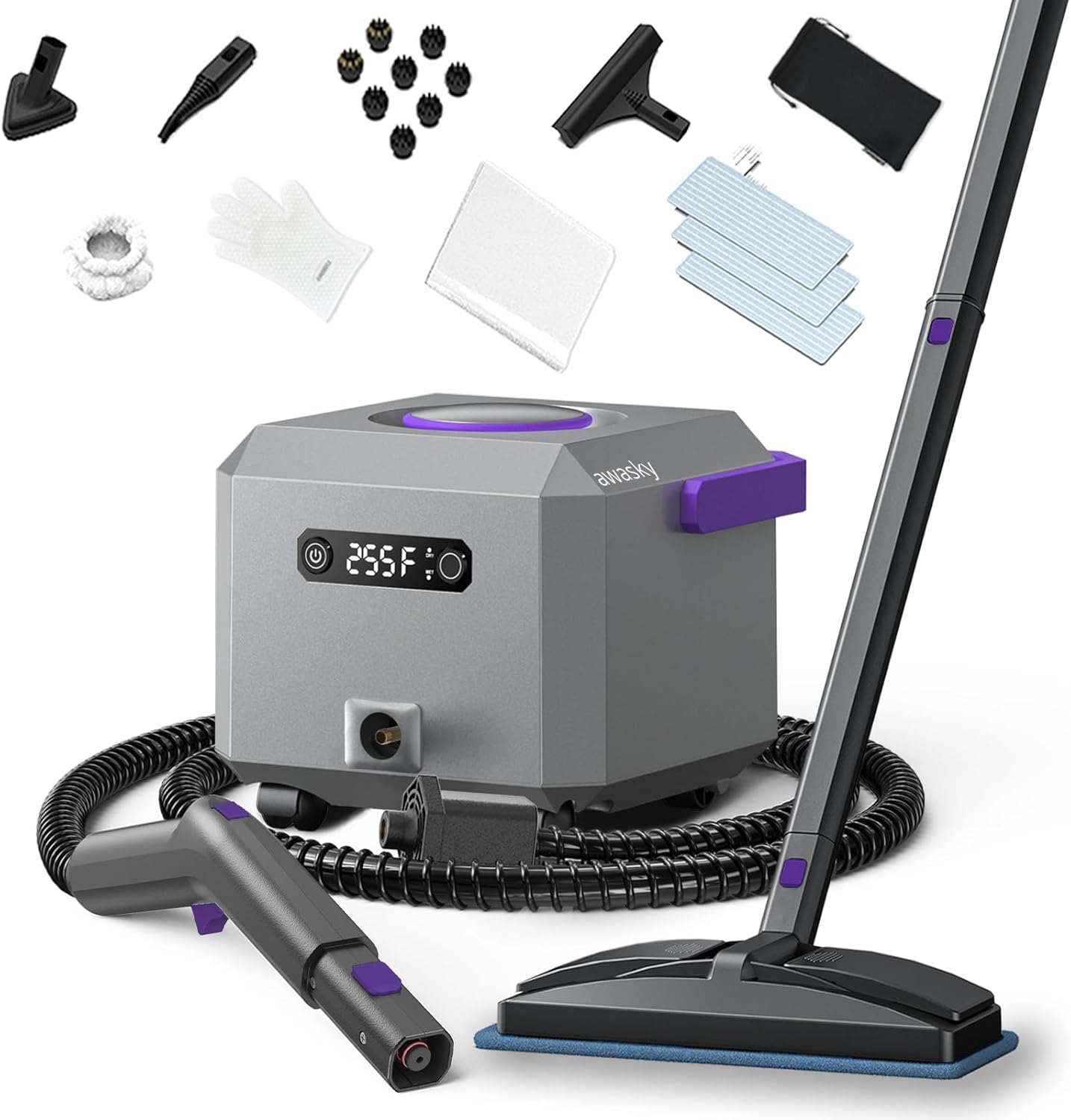 Steam Cleaner for Home and Car: Fast 50-Sec Heat-Up