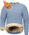 G Gradual Men's Warm Fleece Crewneck Sweatshirt with Sherpa Lining