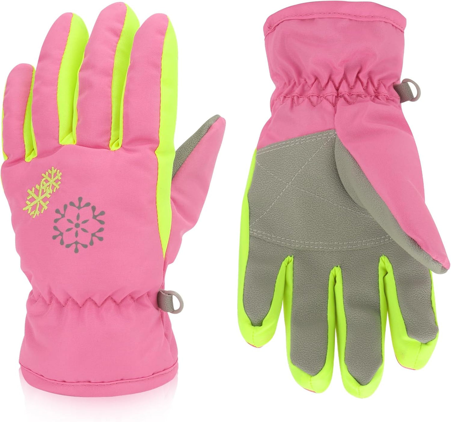 Crahalen Kids Waterproof Snow Gloves