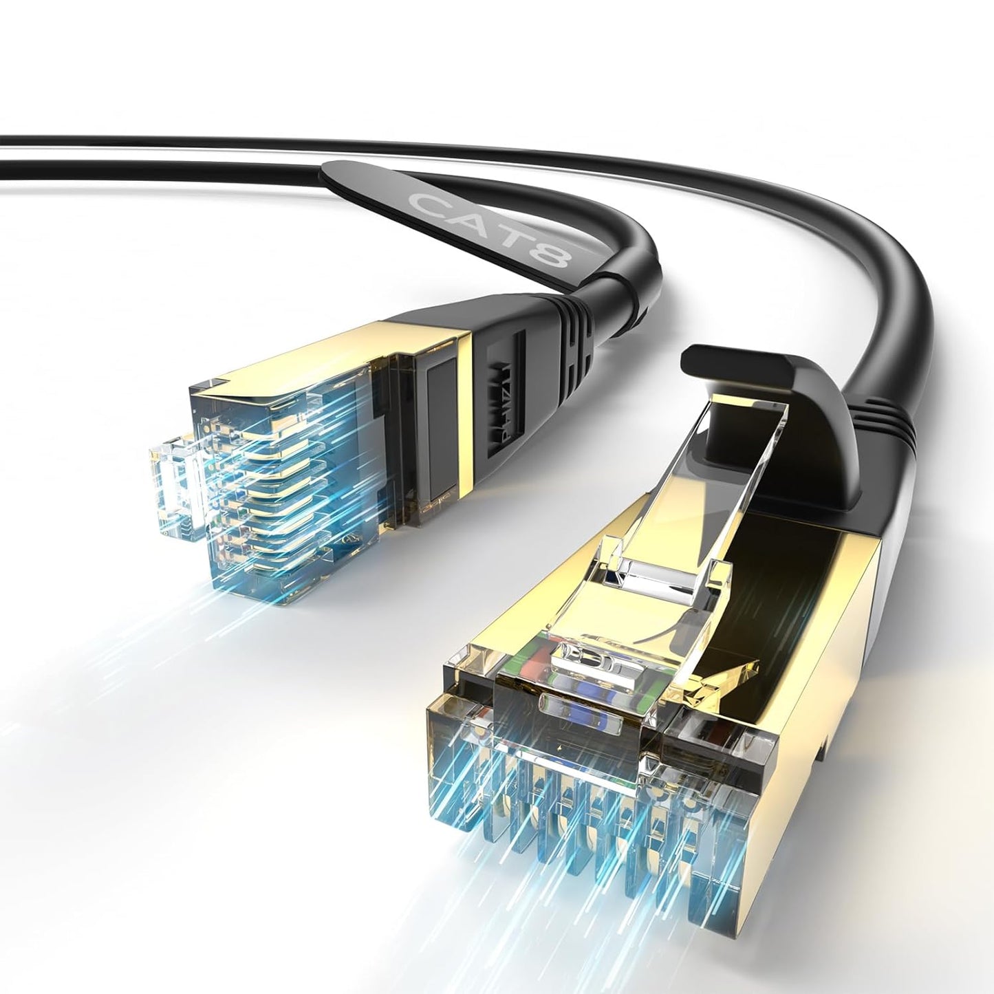Phizli Cat 8 Ethernet Cable - 50ft High Speed LAN Cable