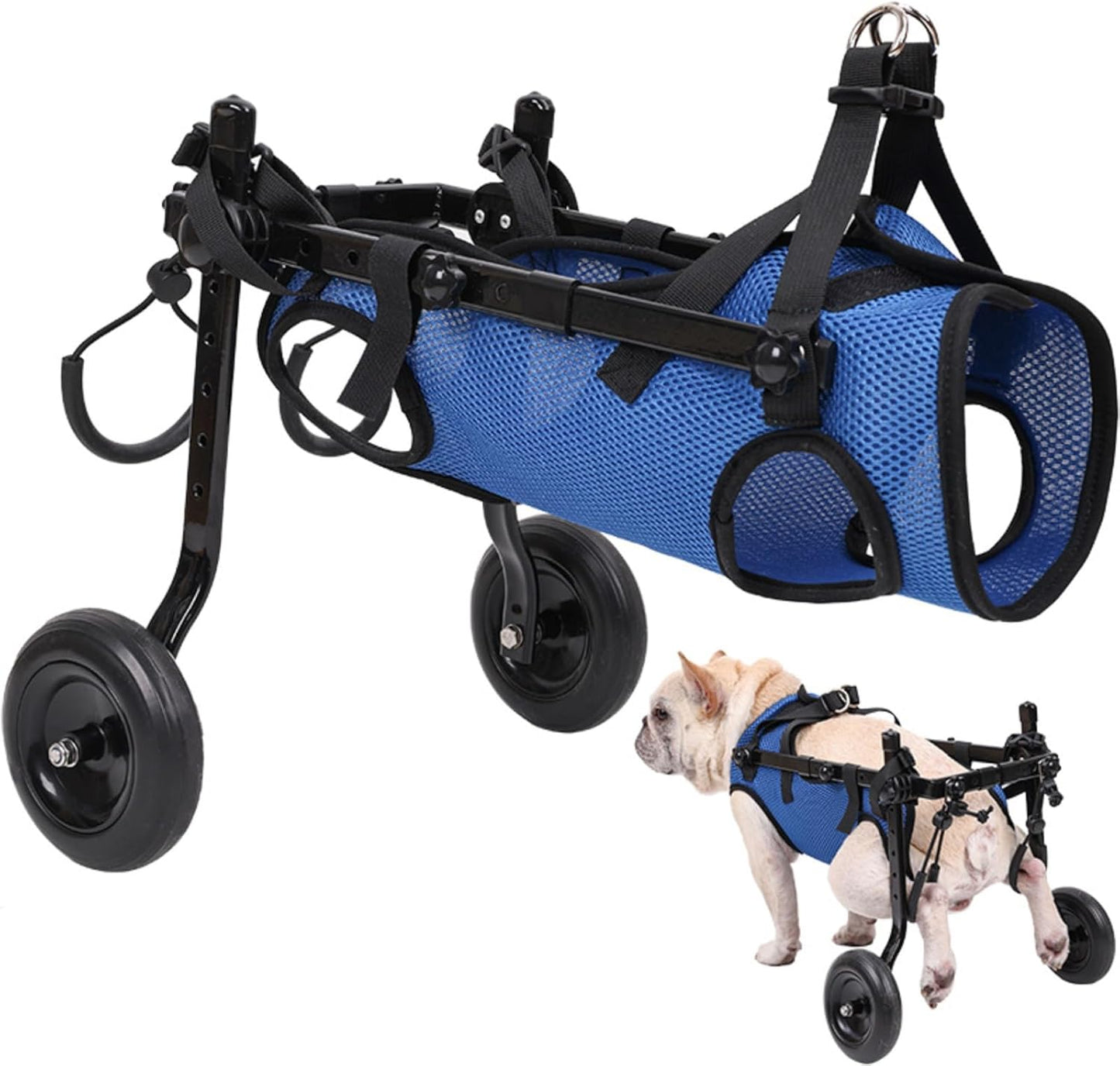 Adjustable Small Dog Wheelchair for Back Legs - Mobility Aid