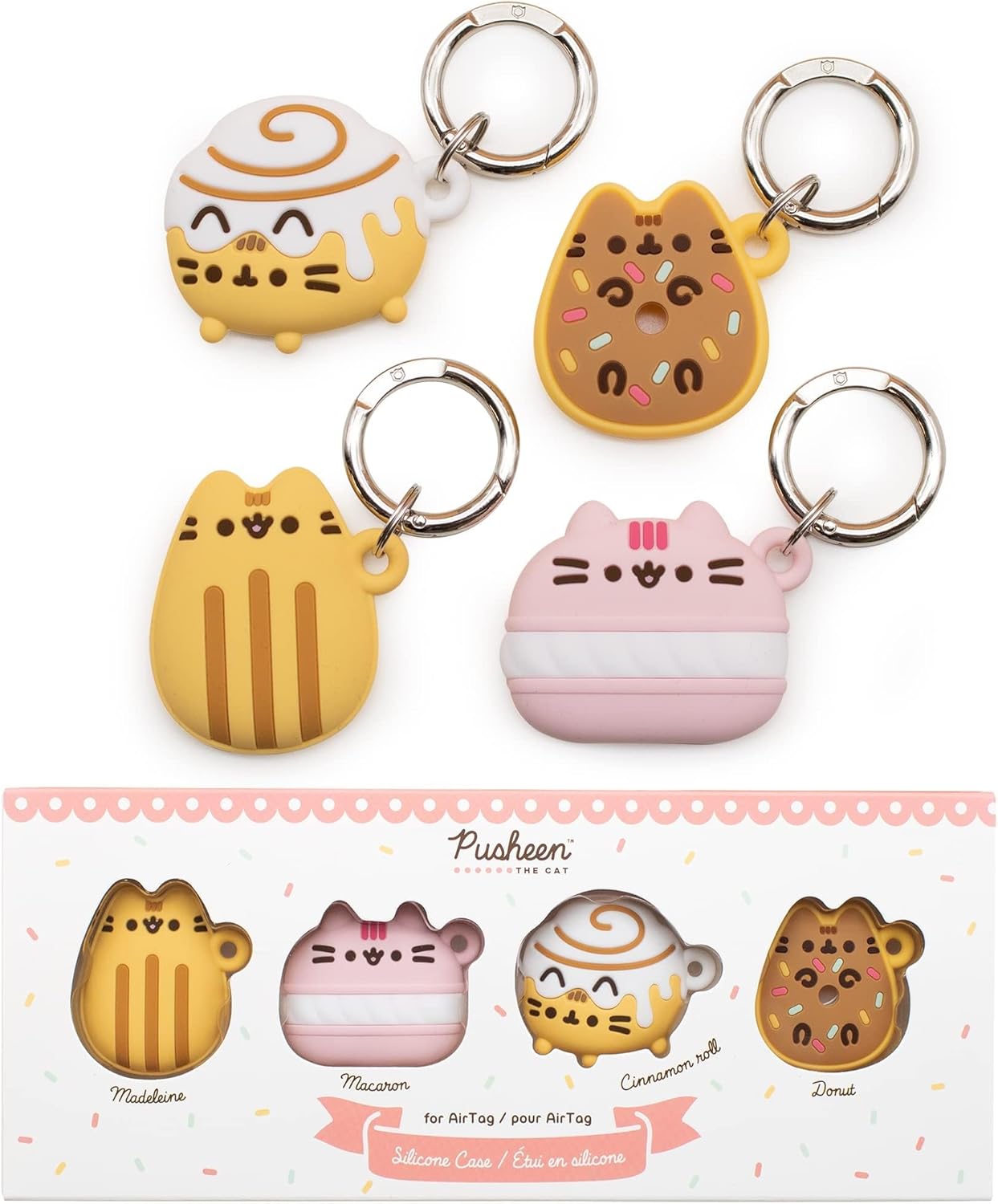 iFace x Pusheen Cafe Series Silicone Protective Cover Set of 4