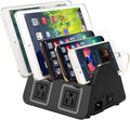 5 USB Ports Charging Station Organizer for Multiple Devices - Desktop