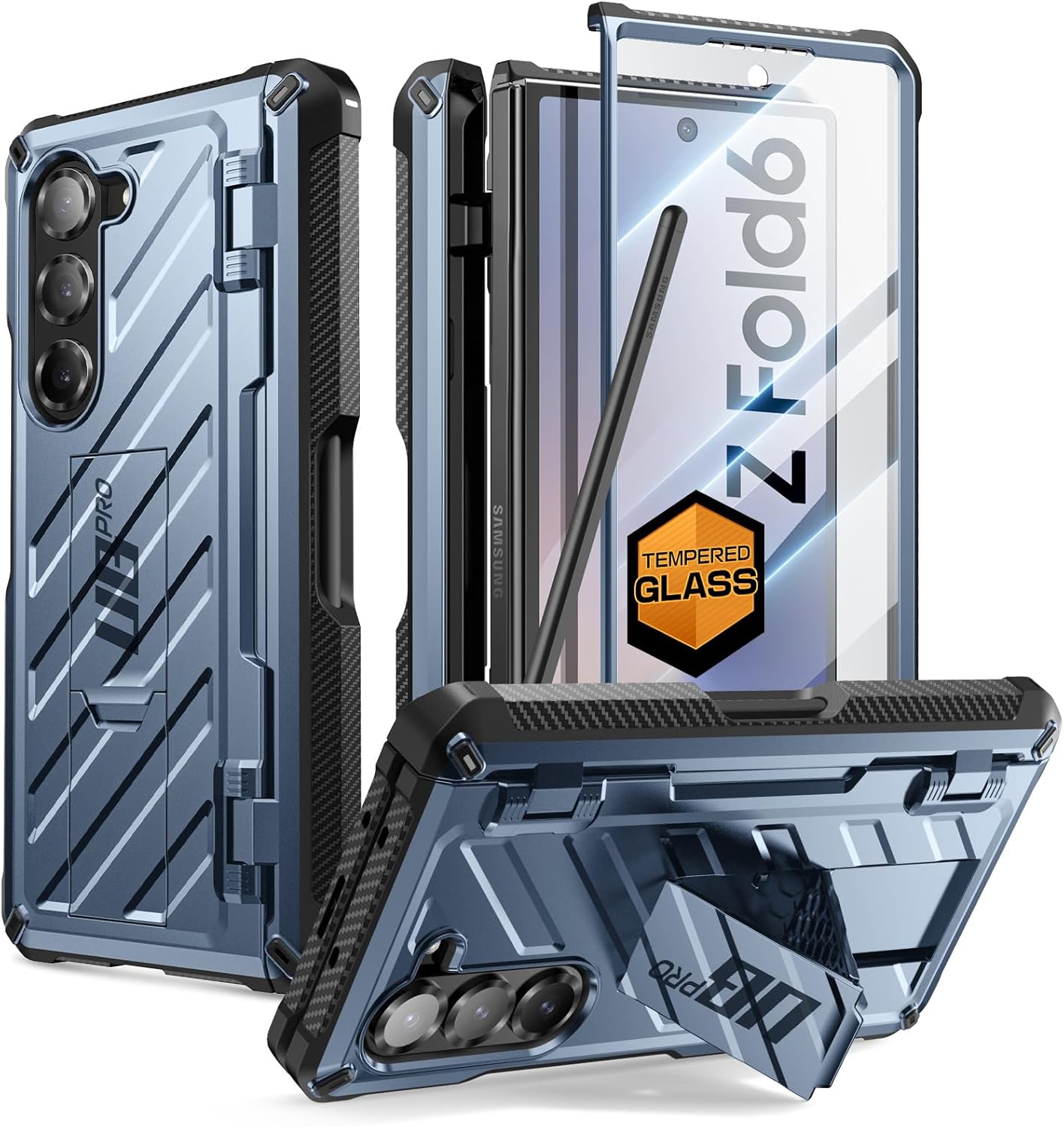 SUPCASE Galaxy Z Fold 6 Case with S Pen Holder and Kickstand