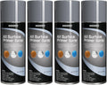 All Surface Primer Spray Matte Gray - One-Part Epoxy Primer (4 Cans)