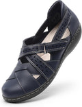 Womens Mary Jane Loafers Slip On Comfortable Arch Support Flats