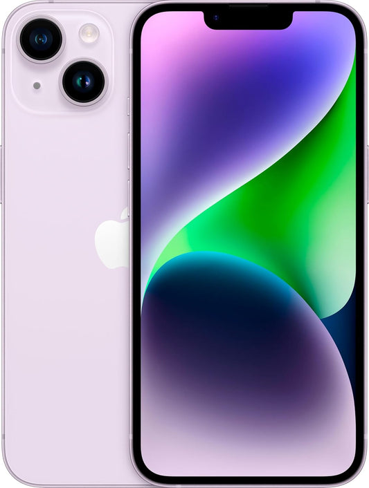 Apple iPhone 14 128GB Purple for Cricket Wireless Renewed