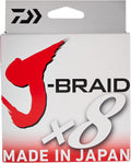 Daiwa J-Braid 300M 8-Strand Woven Round Braid Line - Smooth, Sensitive