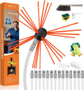 Bluesea Chimney Sweep Kit - Extends Up to 46 ft with 14 Flexible Rods