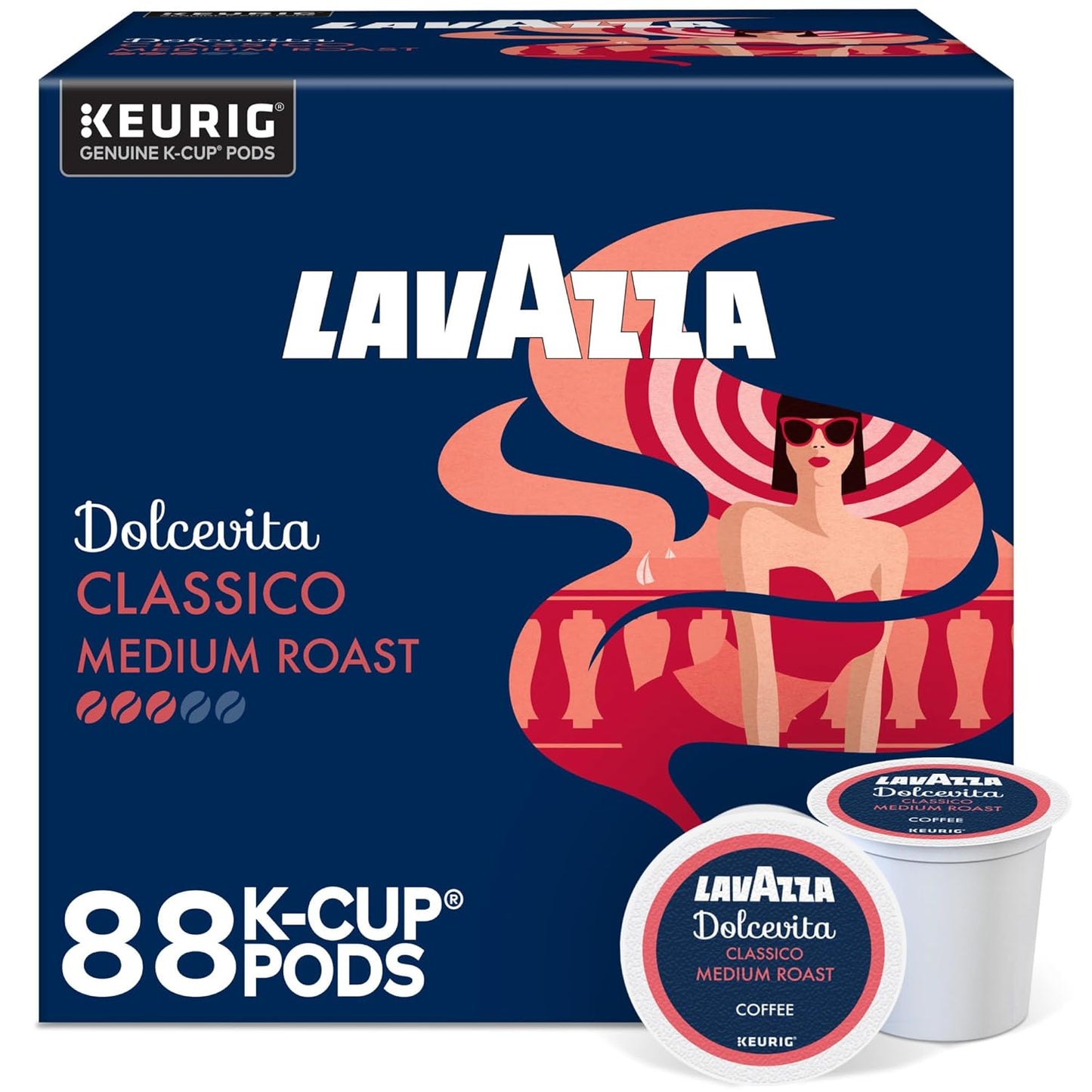 Lavazza Dolcevita Classico Medium Roast K-Cup Pods for Coffee Lovers