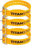 70 lb Working Load Titan Industrial Straps - School Bus Yellow 4-Pack