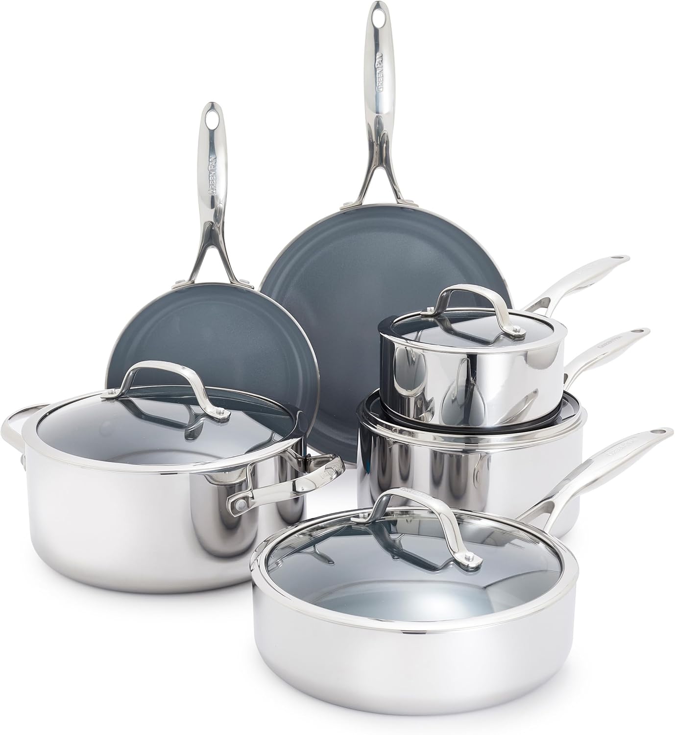 GreenPan Valencia Pro 10 Piece Cookware Set for All Stovetops
