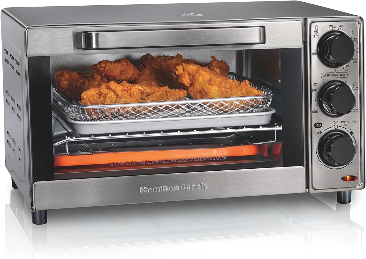 Hamilton Beach Air Fryer Toaster Oven - Crispy Results!