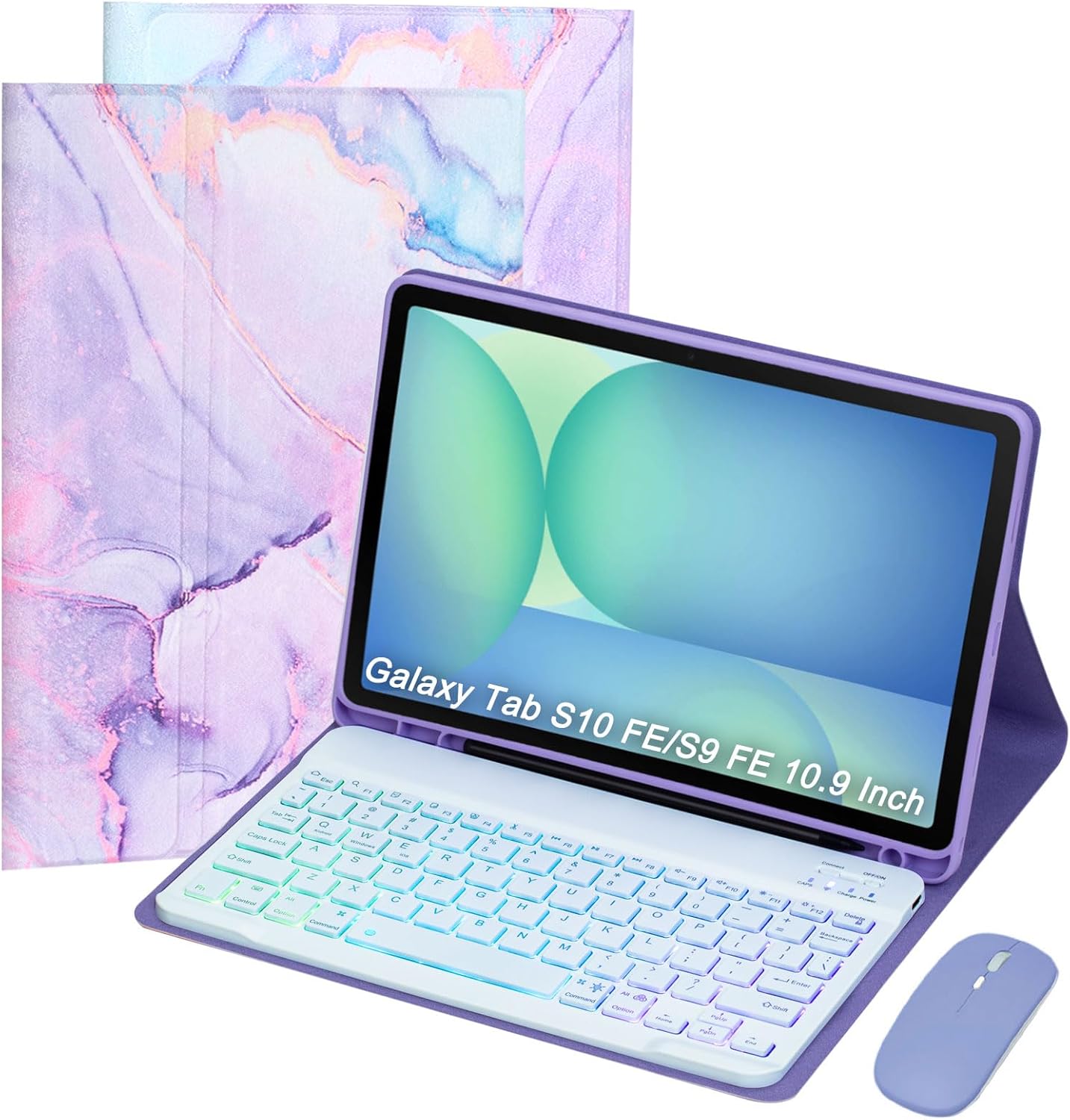Keyboard Case for Samsung Galaxy Tab S10 FE and S9 11 Inch