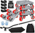BTEC Furniture Dolly Movers with 5 Wheels for Heavy Duty Use