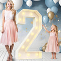 Ledido 4FT Marquee Light Up Numbers Large Light Up Letters for Party