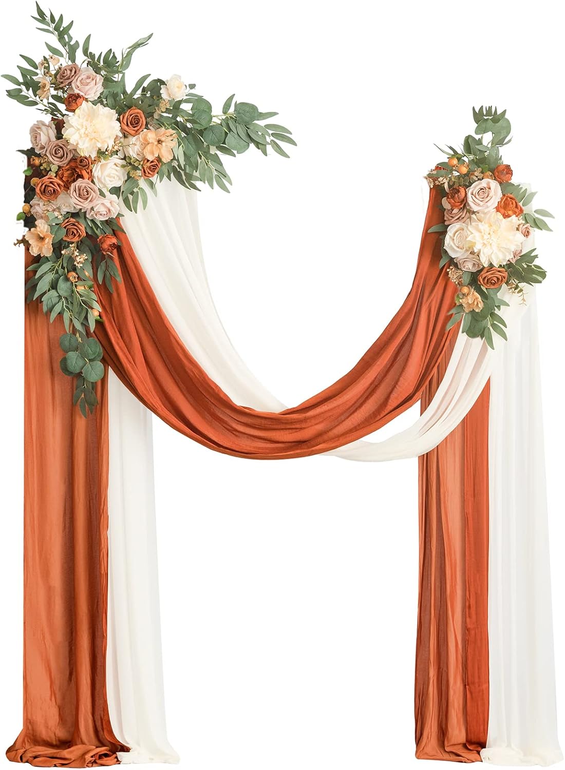 Fall Artificial Wedding Arch Flowers Kit for Vibrant Decor