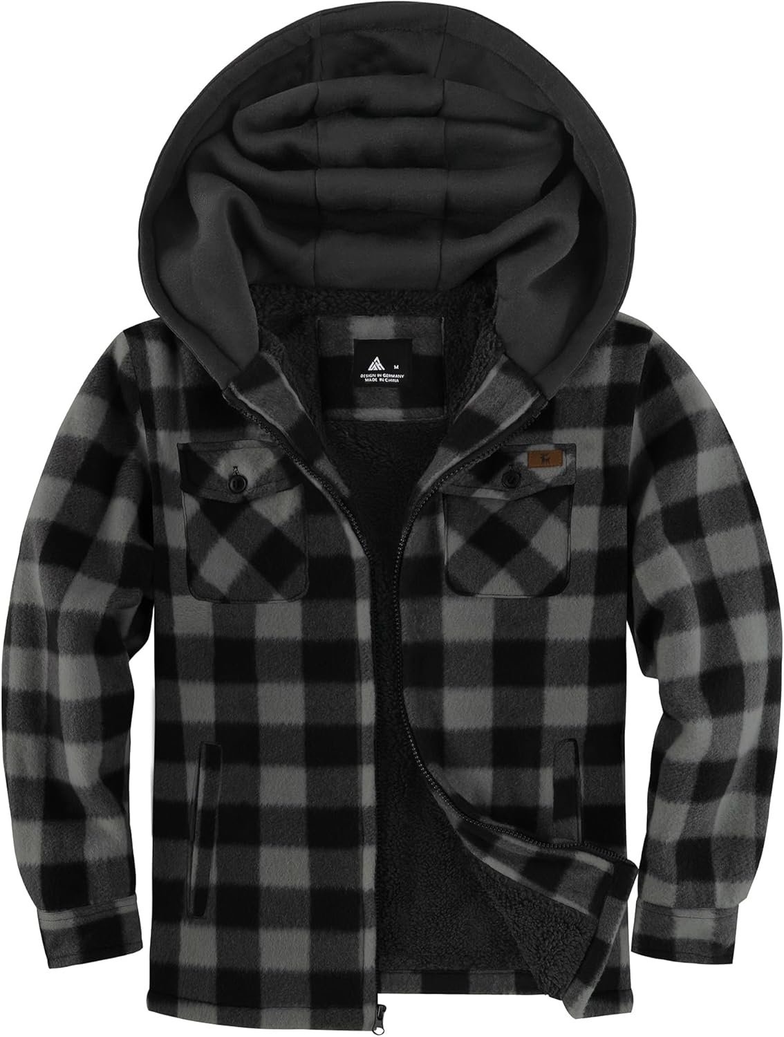 ZITY Boys Flannel Shirt Jacket for Winter Warmth and Style