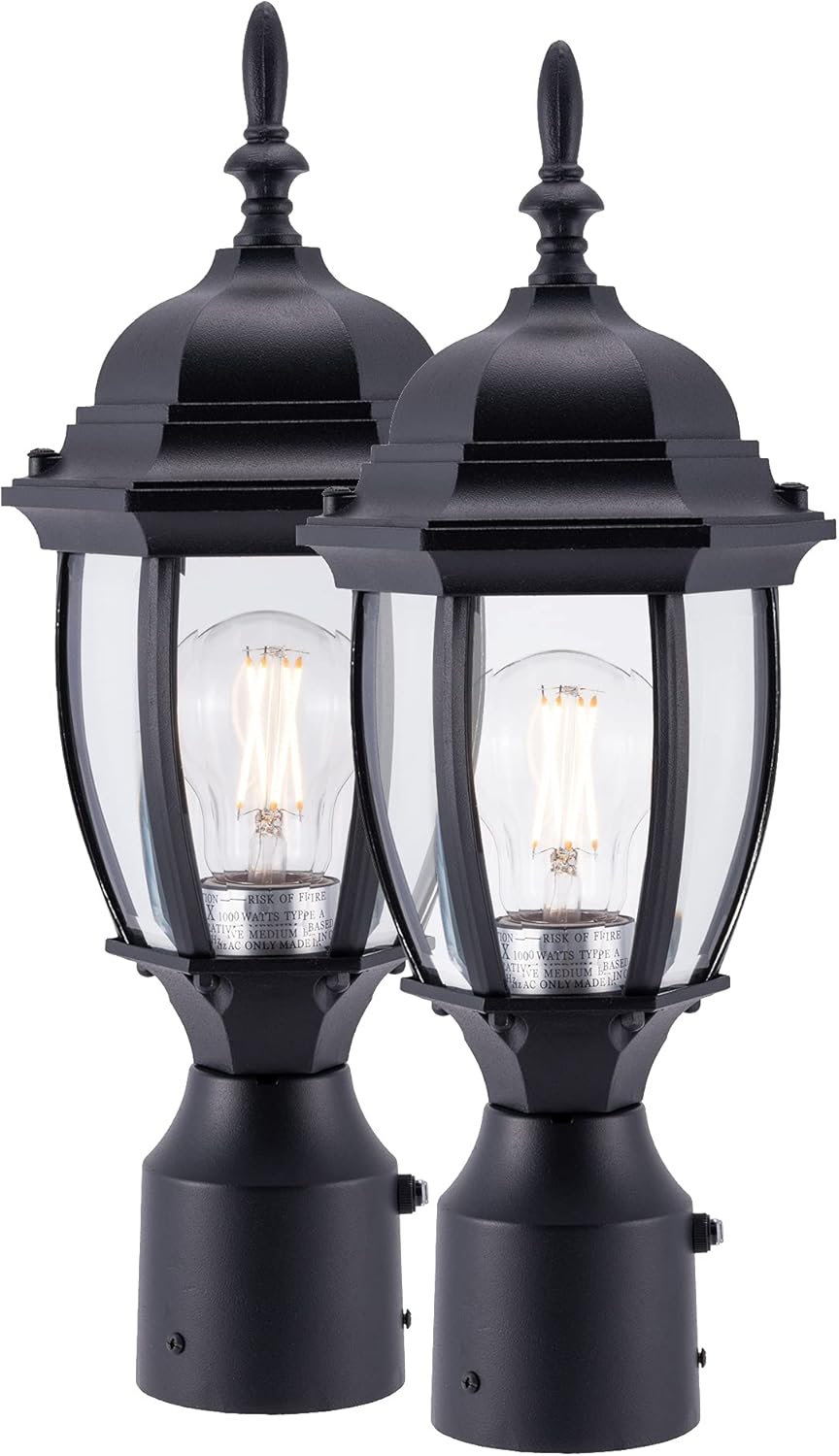 LIT-PaTH Dusk to Dawn Outdoor Post Lighting Fixture for Safety