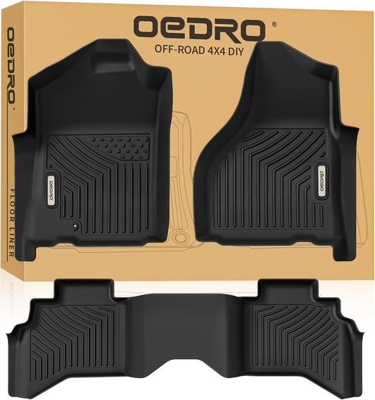 OEDRO Floor Mats for Dodge Ram 1500 2500 3500 Quad Cab