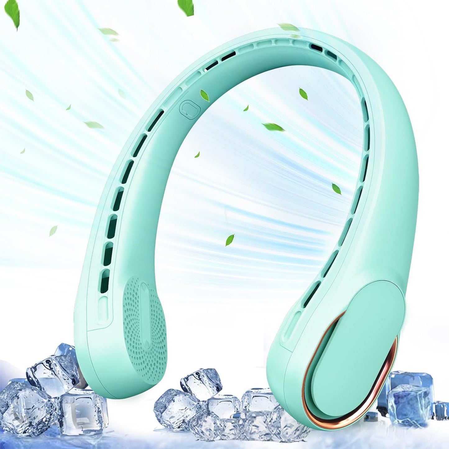 Portable Neck Fan for Women - 4000 mAh Rechargeable Bladeless