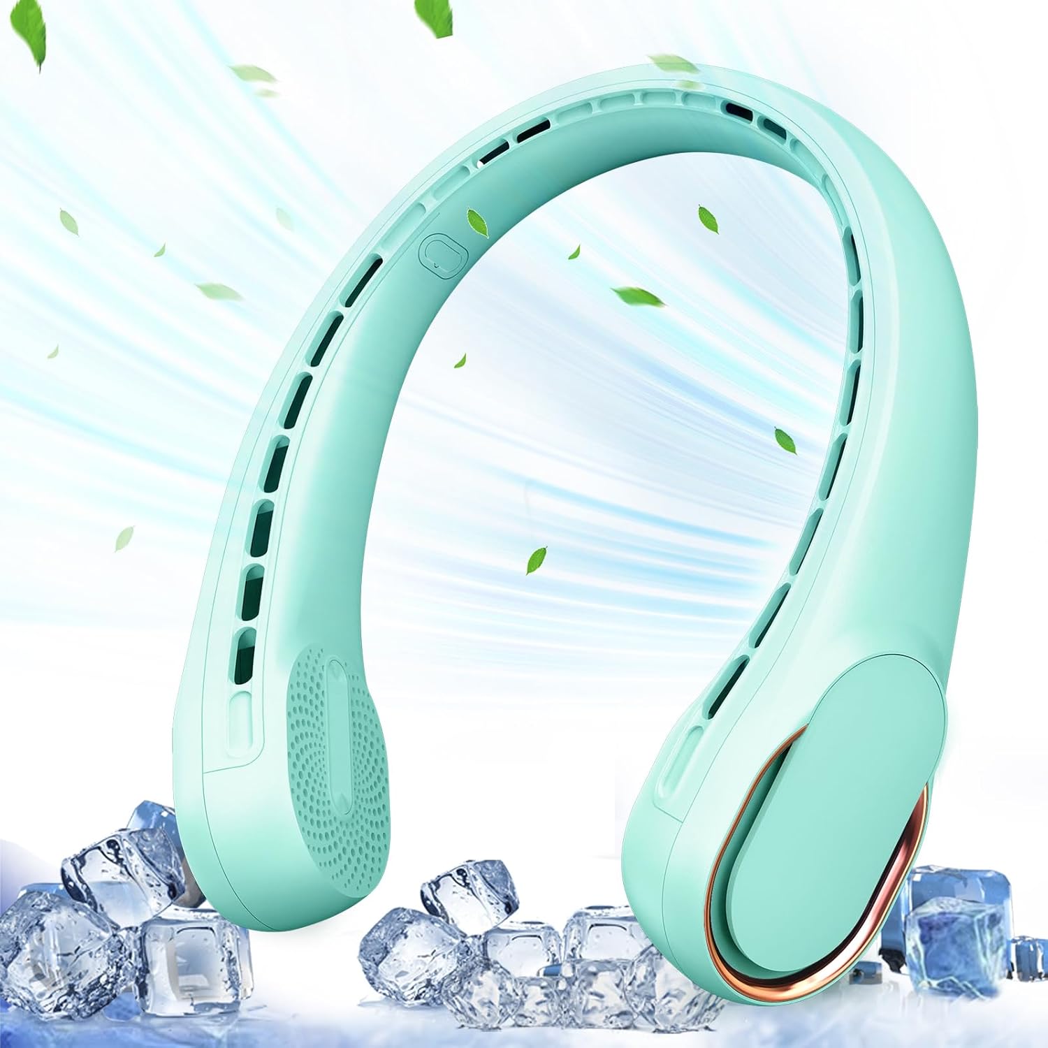 Portable Neck Fan for Women - 4000 mAh Rechargeable Bladeless