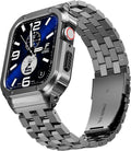 SUPLINK Stainless Steel Case Bands Compatible with Apple Watch 10 46mm