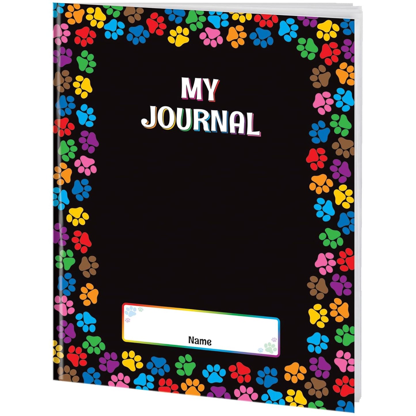 12-Pack Paw Prints Primary Journals - Assorted Colors