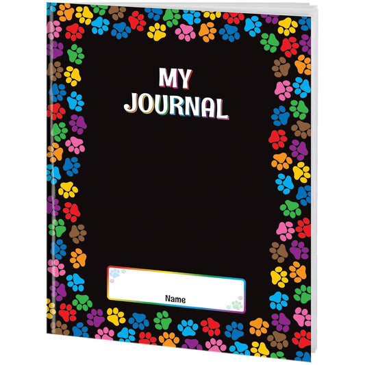 12-Pack Paw Prints Primary Journals - Assorted Colors